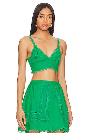 PEIXOTO Jasmine Top in Green