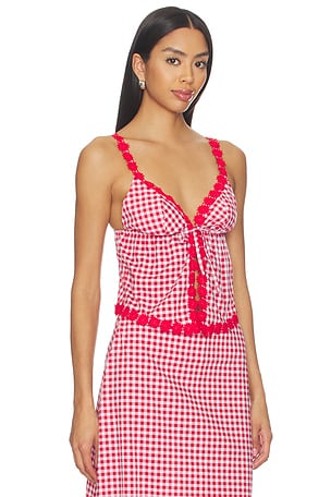 PEIXOTO Sienna Top in Red
