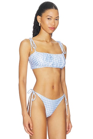 PEIXOTO Silas Bikini Top in Baby Blue