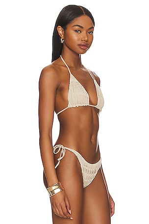 PEIXOTO x REVOLVE Fifi Bikini Top in Tan