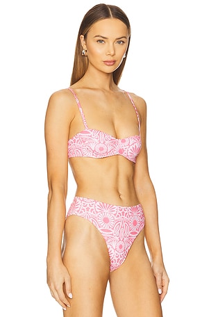 PEIXOTO Portia Bikini Top in Pink