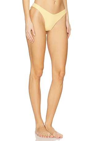 PEIXOTO Shelley Cheeky Bikini Bottom in Yellow
