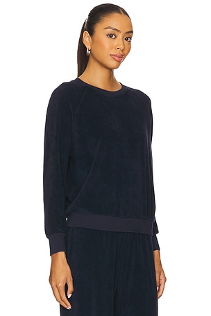 perfectwhitetee Loop Terry Sweatshirt in Navy
