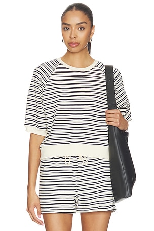 French Terry Bubble Sleeve Sweatshirt perfectwhitetee