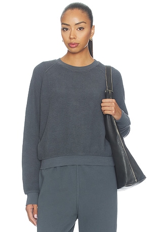 Ziggy Inside Out Fleece Long Sleeve Shrunken Crewneck Sweatshirt perfectwhitetee