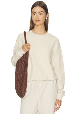 Ziggy Inside Out Fleece Long Sleeve Shrunken Crewneck Sweatshirt perfectwhitetee