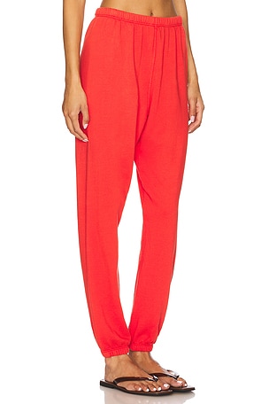 perfectwhitetee French Terry Easy Sweatpant in Red