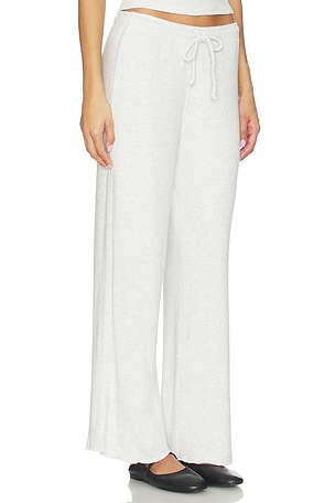 perfectwhitetee Maddie Waffle Drawstring Pant in Grey. Size XS. Also