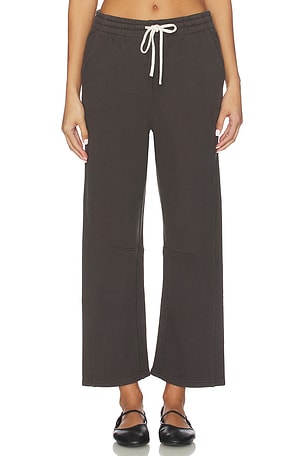 Fallon Structured Fleece Barrel Pant perfectwhitetee