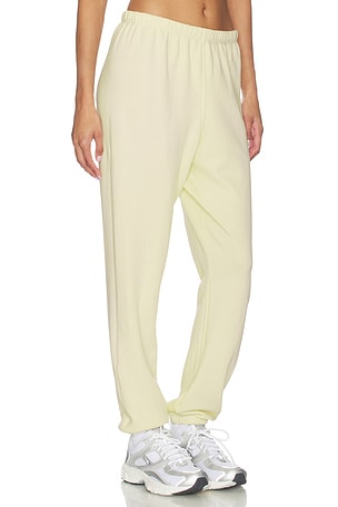 perfectwhitetee French Terry Easy Sweatpant in Lemon