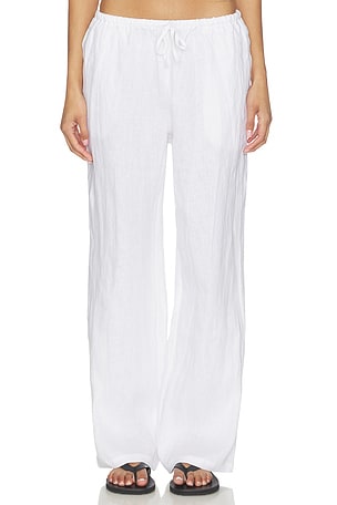 Lorana Linen Drawstring Pant perfectwhitetee
