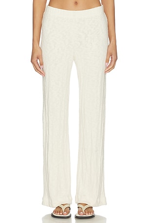 perfectwhitetee Leilani Summer Mesh Pant in Ivory
