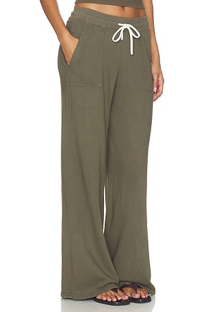perfectwhitetee Noa Pocket Pant With Drawcord in Olive