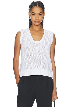 Peggy Cotton Sweater Tank Top perfectwhitetee