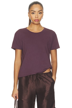 Harley Cotton Short Sleeve Boxy Crew Tee perfectwhitetee