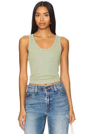 Structured Rib Bra Friendly Tank Top perfectwhitetee