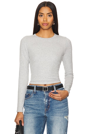 Luxe Rib Long Sleeve Baby Teeperfectwhitetee$84NEW