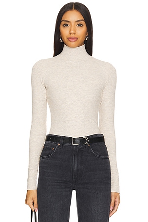 Luxe Rib Turtle Neck Top perfectwhitetee