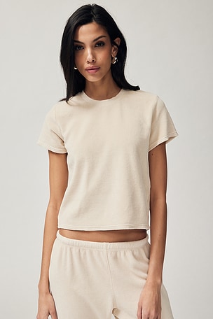 Clara Crew Neck Tee perfectwhitetee