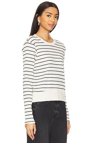 perfectwhitetee Stef Long Sleeve Boxy Tee in White