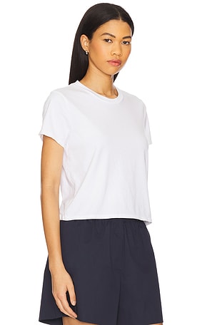 perfectwhitetee Springsteen Baby Tee in White