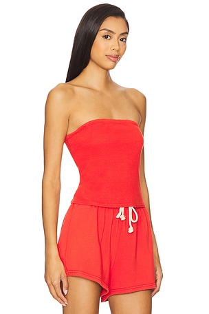 perfectwhitetee Blondie Tube Top in Red