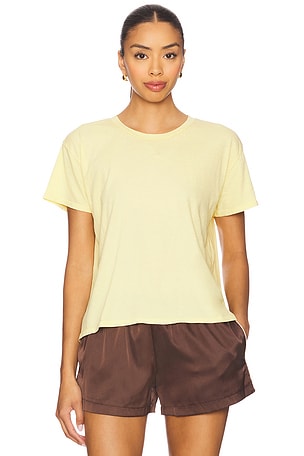 Cotton Short Sleeve Boxy Crew Tee perfectwhitetee