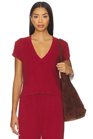 Alanis V Neck Tee perfectwhitetee