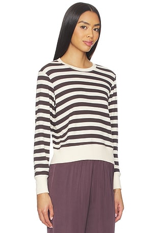 perfectwhitetee Stef Long Sleeve Top in Brown. Size XS. Also