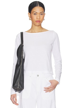 Drop Shoulder Long Sleeve perfectwhitetee