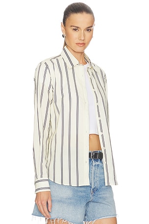 PerfectBlancotee cotton poplen slim fit button down en color amarillo limon