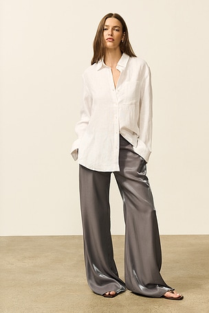 Lorelai Linen Button Down perfectwhitetee