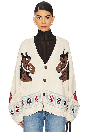 x REVOLVE Horse Cardigan Found