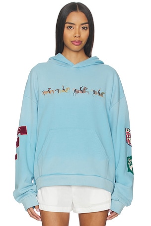 Horse Line Embroidered Hoodie Found