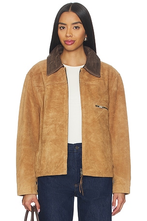 Suede Terracotta Work Jacket Found