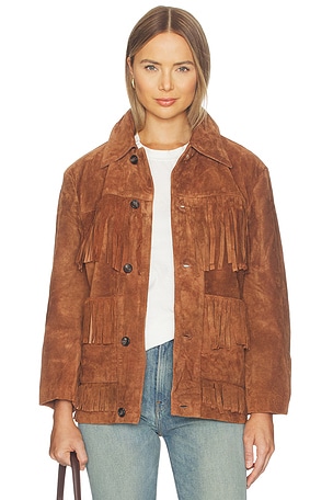 Western Suede Fringe Jacket Found