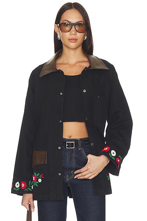 Canvas Embroidered Work Jacket Found