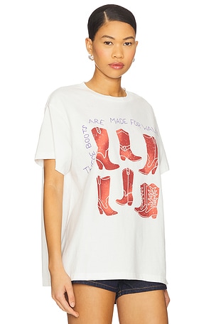 Found x REVOLVE Crimson Trails Boots Tee in White