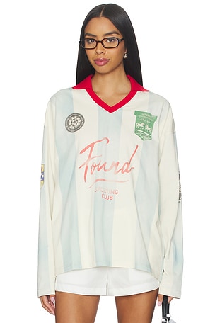 Stripe Sport Jersey Top Found