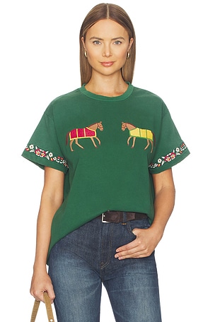 Embroidered Horse Equine Tee Found