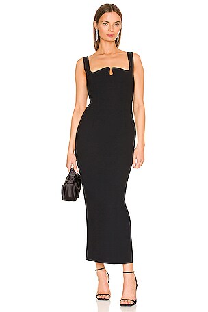 Paris Georgia Diamond Dress in Black | REVOLVE