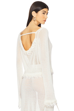 Fringe Long Sleeve Top Paris Georgia