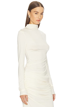 Paris Georgia Asymmetric Tee Long Sleeve in Cream