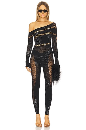 Ivy Long Rhinestone Jumpsuit POSTER GIRL