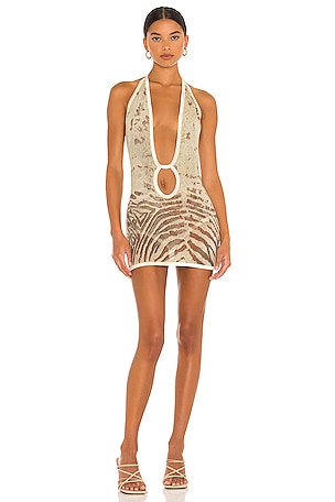 POSTER GIRL The Bree Dress in Mahogany Zebra | REVOLVE