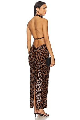 Mesh Halter Dress POSTER GIRL