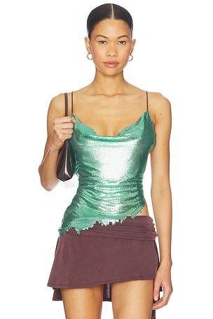 Maya Metallic Chainmail Top POSTER GIRL