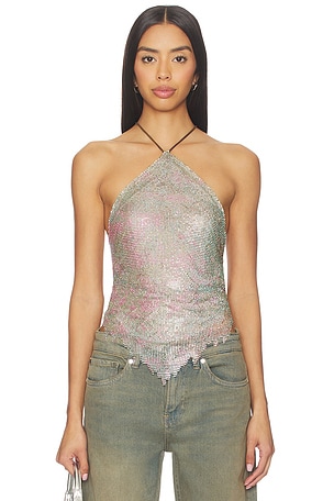 Crystal Chainmail Halter Top POSTER GIRL