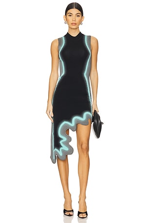 Brooklyn Wavy Asymmetric Dress PH5