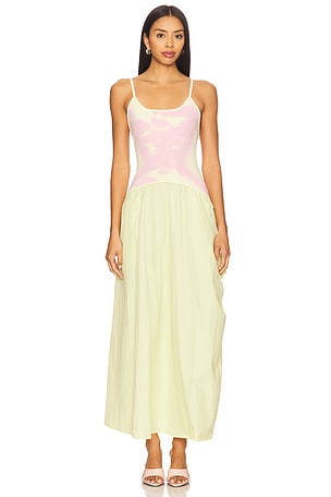 Ivy Mixed Media Maxi Dress PH5